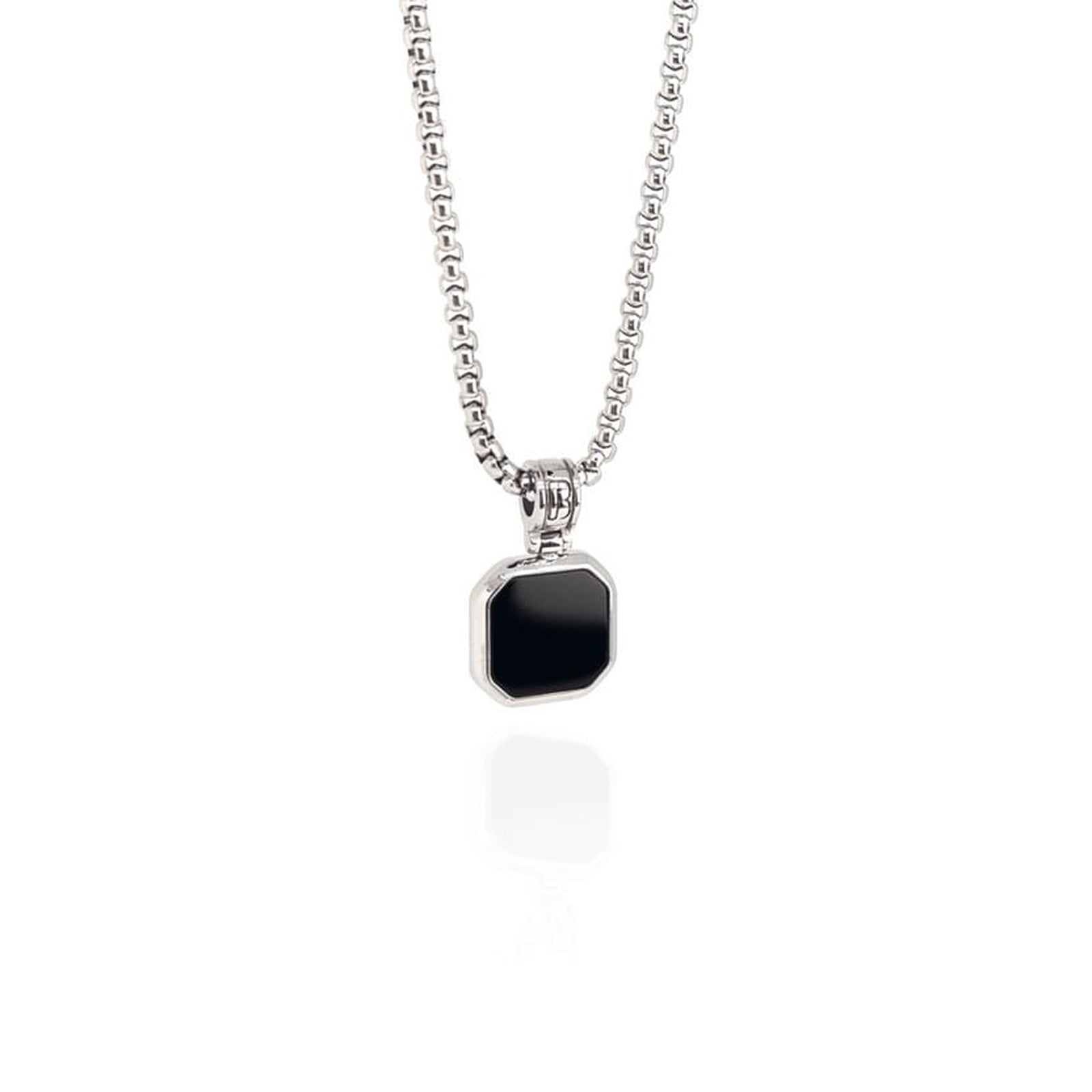 Square Pandent With Black Locket